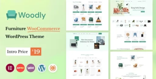 Woodly Animated Furniture WooCommerce Theme 1.2 GPL Theme