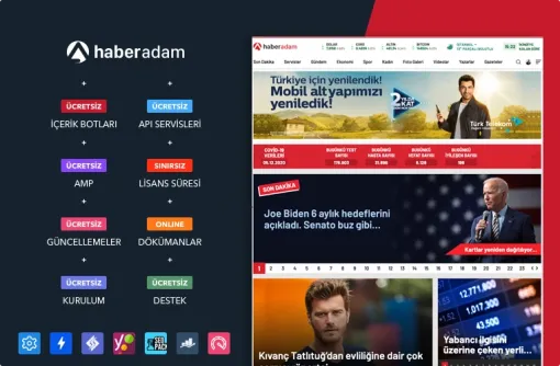 WordPress Haber Teması HaberAdam 1.5 GPL Theme
