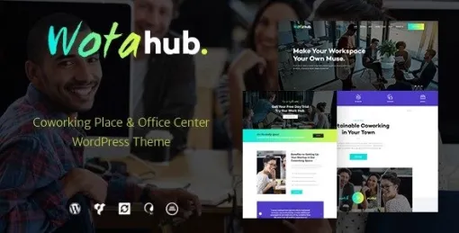WotaHub | Coworking Space WordPress Theme 1.0.10 GPL Theme