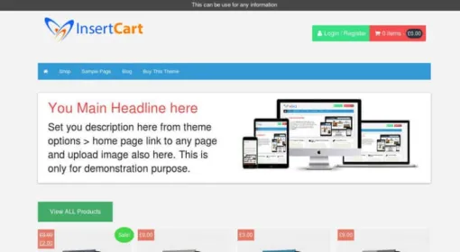 eSell Business Pro WP Theme by insertcart 4.5 GPL Theme