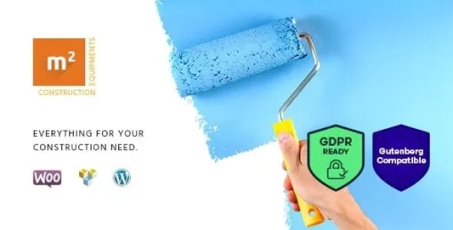 m2 | Construction Equipments and Building Tools Store WordPress Theme 1.1.2 GPL Theme