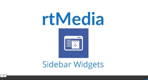 rtMedia Sidebar Widgets 1.3.7 GPL Plugins