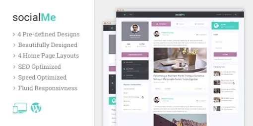 socialMe WordPress Theme 1.2.4 GPL Theme
